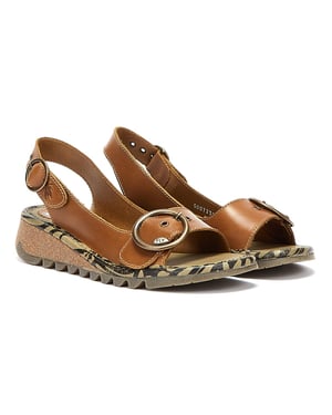 Fly London Tram723fly Vrouw Camel Sandalen
