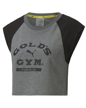 Puma x Gold's Gym Logo Cropped Top - Womens