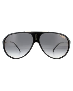 Carrera Aviator Mens Black Dark Grey Gradient Sunglasses