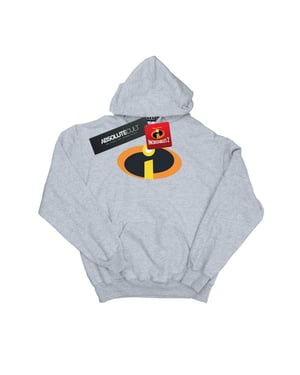 Disney Jongens The Incredibles Costume Logo Hoodie (Sportgrijs)