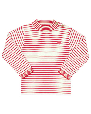 Kite Clothing Stripy Heart Jumper