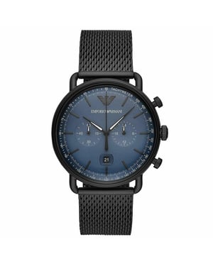 Emporio Armani AR11201 Chronograph Date Mesh Bracelet Strap herrklocka