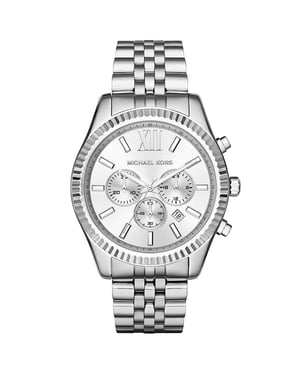 Michael Kors MK8405 Lexington zilver herenhorloge