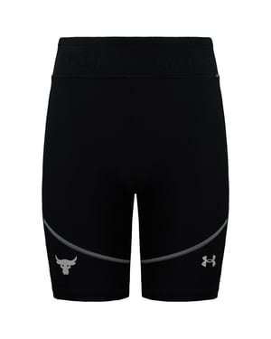Under Armour Project Rock HeatGear Zwart/Beige Womens Fietsshort 1366005 001