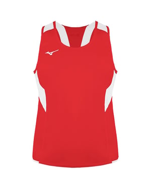 Mizuno Team Authentic Kinder Rood/Wit Singlet Vest