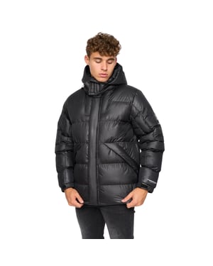Crosshatch Mens Camptor Panelled Jacket (Svart)