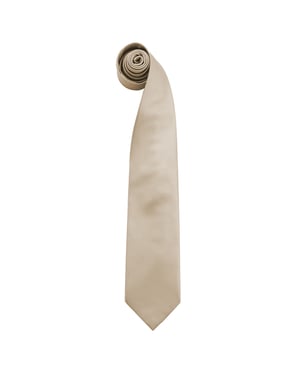 Premier Mannen “Kleuren” Effen Mode / Zakelijk Stropdas (Khaki)