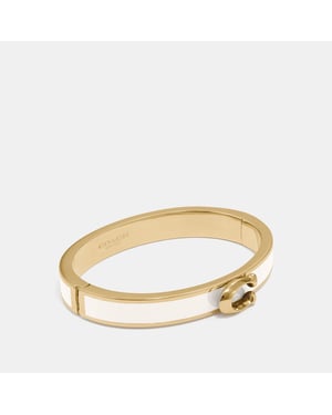 Push C Hinged Bangle