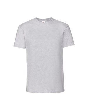 Fruit of the Loom Heren Iconic Premium Ringspun Katoen T-Shirt (Heide Grijs)