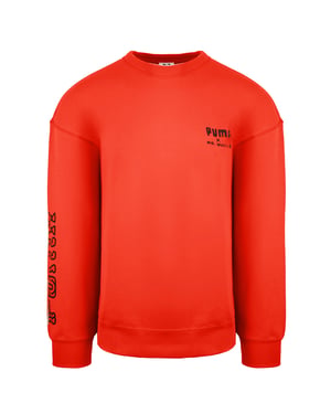 Puma x Mr Doodle Long Sleeve Crew Neck Red Mens Graphic Sweatshirt 598682 20