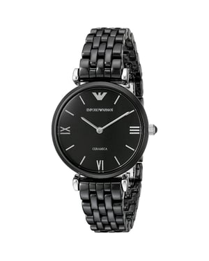 Emporio Armani AR1487 Svart keramisk damklocka