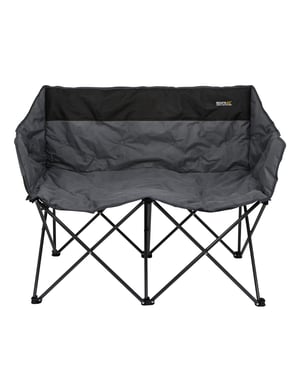 Regatta Navas 2-personers campingstol (Svart/Ebony)