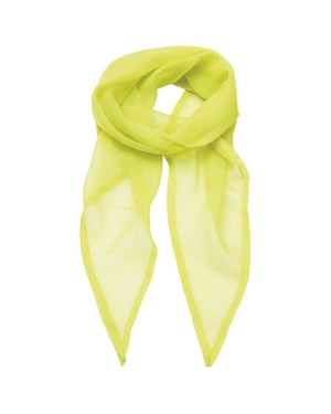 Premier Unisex Adult Colours Chiffon Scarf (Lime)