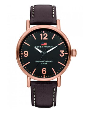 River Woods Delaware herenhorloge Bruin RW420034