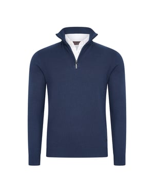 Cappuccino Italia Mock zip pullover