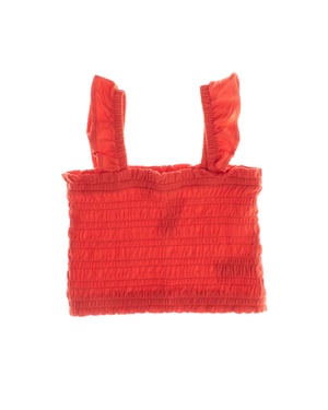665820 Girl's Ruched Strap Top