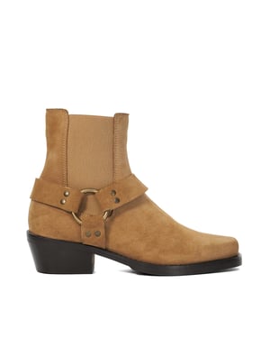 Dune Ladies Parked T - Harness Leather Biker Boots