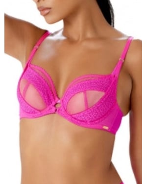Envy Non Padded Plunge Bra - Pink Glo