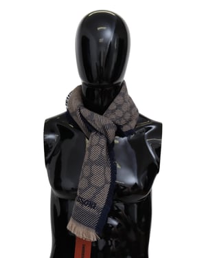 Missoni Heren Multicolor Gedessineerde Cashmere Unisex Wrap Sjaal