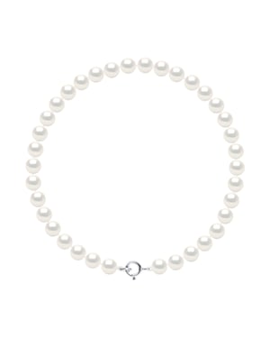 Armband Water Parels Sweet Ronde 5-6mm Wit Wit Goud 18 Karaat "HUWELIJK"