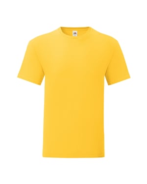 Fruit of the Loom Heren Iconisch 150 T-Shirt (Zonnebloem)