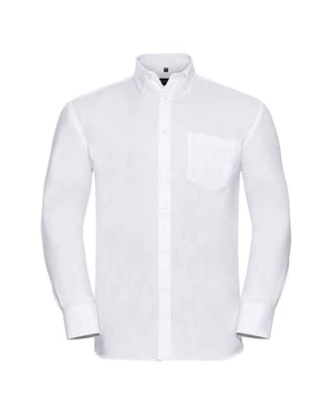 Russell Collection Mens Ultimate Long-Sleeved Formal Shirt (White)