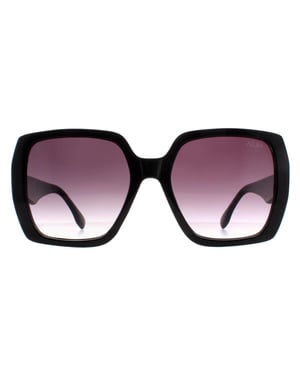 Atum Square Womens Shiny Black Smoke Grey Gradient Zouk