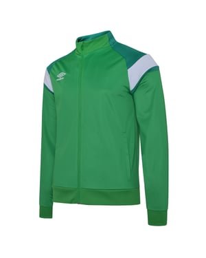 Umbro Childrens/Kids Knitted Jacket (Emerald/Lush Meadows/Brilliant White)