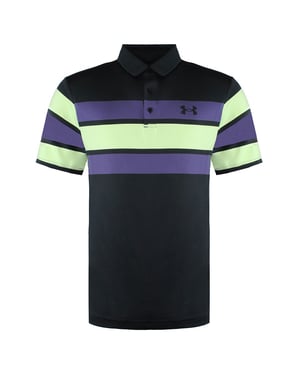 Under Armour Zwart / Paars Heren PlayOff Poloshirt 1327037 041
