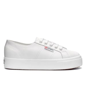 Superga Volwassen unisex 2730 nappaleer sportschoenen (Optisch Wit)