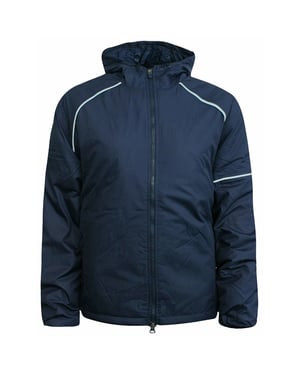 Nike ClimaFit Long Sleeve Zip Up Navy Blue Womens Hooded Jacket 261406 NAVY