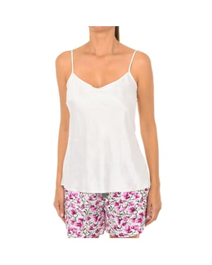 Lovable L07WV women's thin strap satin T-shirt