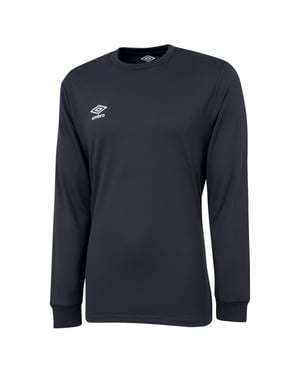 Umbro Heren Club Jersey met lange mouwen (Koolstof/Wit)