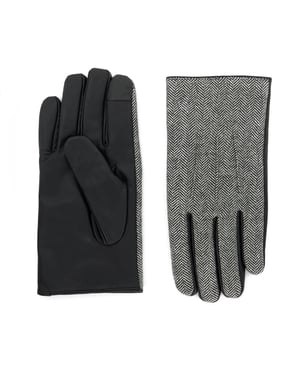 Dune Mens Otlo - Chevron Leather Gloves