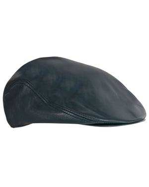 Peaky Blinders Newsboy Flat Hat, läder, för herrar