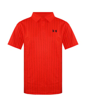 Under Armour Collared Orange Kids Performance Tee Box Polo Shirt 1366429 296