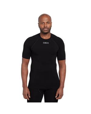 Men's Barneo Short Sleeve Baselayer Top (black)