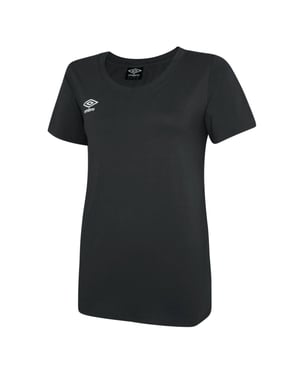 Umbro Womens/Ladies Club Leisure T-Shirt (Black/White)