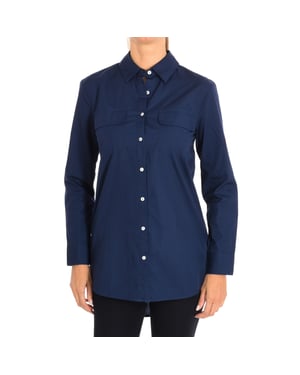Women's long sleeve lapel collar shirt 5WR85Q8L4