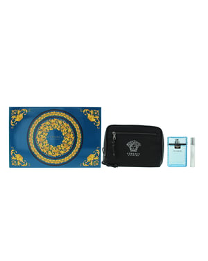 Versace Man Eau Fraiche Eau De Toilette 100ml, Eau De Toilette 10ml + Bag Gift Set