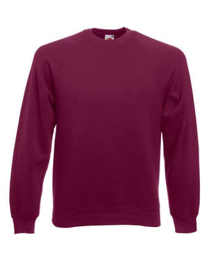 Fruit Of The Loom Mens Raglan Sleeve Belcoro® Sweatshirt (Burgundy)