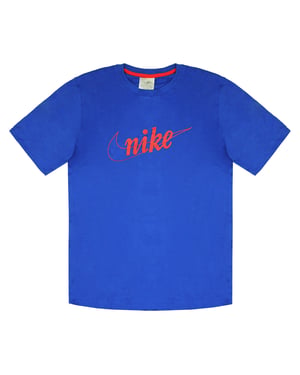 Nike Logo Kortärmad Crew Neck Blå T-shirt för herrar 692359 401