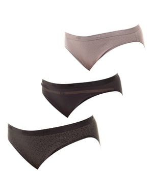 Pack-3 Panties Slips Coton Strech D4C17 woman