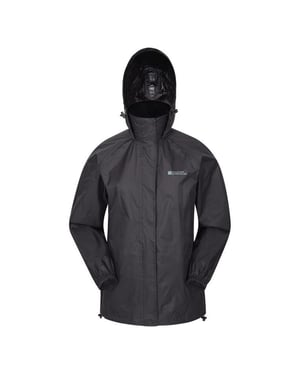 Mountain Warehouse Pakka Waterdichte Jas voor kinderen/Kinderen (Zwart)
