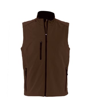 SOLS Heren Rallye Soft Shell Bodywarmer Jacket (Donkere chocolade)