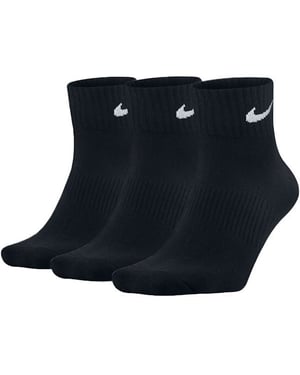 Nike Dry Cushion Everyday Ankle Socks (3 Pairs) in Black