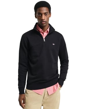 Gant Heren Geborduurd Schild Half Ritssweatshirt