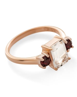 Orphelia 'Fira' Dames 925 Zilveren Ring - Roze ZR-7571/RG