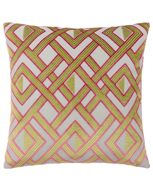 Paoletti Henley Velvet Jacquard Cushion Cover