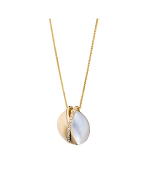Orphelia 'Moragene' Dames 925 Sterling Zilveren Ketting met Hanger - Goud ZH-7506/G